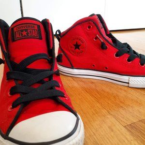 Blood Red Converse All Star High Top Sneakers!
